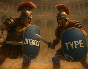 decodex | تفاوت Type و Interface در TypeScript با مثال‌های کاربردی